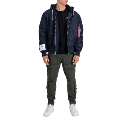 Abbildung von Alpha Industries Bomberjacke, Herren, Größe: Medium, Ultra navy