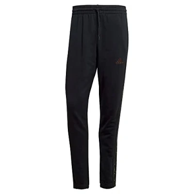 Abbildung von adidas Sportswear Essentials 3STRIPES Jogginghose, Herren, Größe: Small, Black/olive strata