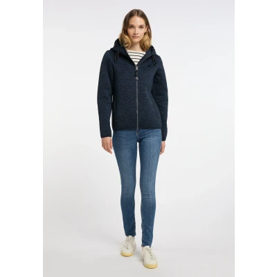 Abbildung von SCHMUDDELWEDDA Damen Strickfleecejacke M / Marine Melange 100% Polyester