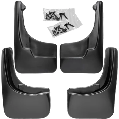 Abbildung von Recambo Schmutzfänger Set vorne + hinten kompatibel für VW Tiguan 5N 2007 2016 bruchfest passgenau