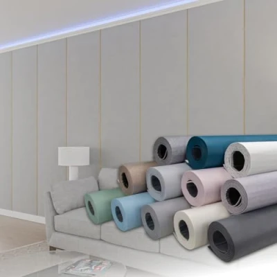 Abbildung von Hexim Isoliertapete, (selbstklebende Isoliertapete 1,82 m² Wandisolierung 280x65cm schalldämmend 4mm dekorativ 2in1 Tapete Dämmung Isoliereffekt (1 Rolle Nebelgrau, hellgrau Zementstruktur)