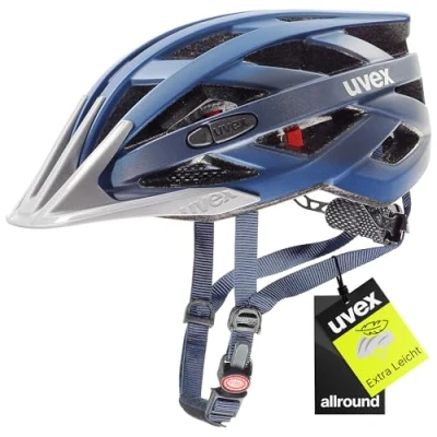 Abbildung von uvex i vo cc Leichter Allround Helm für Damen und Herren individuelle Größenanpassung erweiterbar mit LED Licht darkblue metallic 52 57 cm