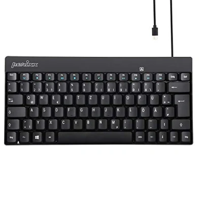 Abbildung von Perixx PERIBOARD 422 Kabelgebundene kompakte Mini Tastatur (USB Anschluss)