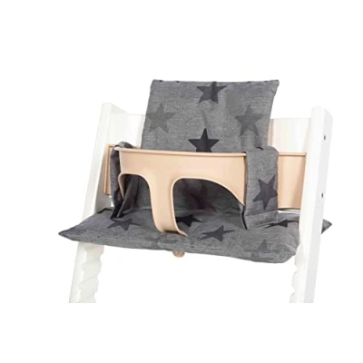Abbildung von Dooky Kinderstuhl Kissen Set Grey Stars 100% Polyester für Kinder &amp; Baby Universal