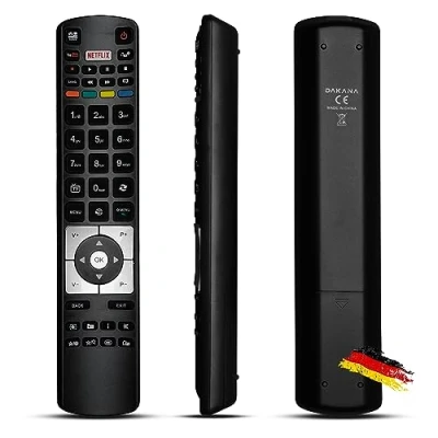 Abbildung von Dakana Fernbedienung für Telefunken RC5118 Fernseher Receiver TV Remote Control mit Netflix und Youtube Taste vorkonfiguriert sofort einsatzbereit