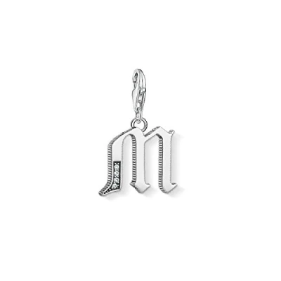 Abbildung von Thomas Sabo Damen Charm Anhänger M Buchstabe Club 925 Sterling Silber 1593 643 21