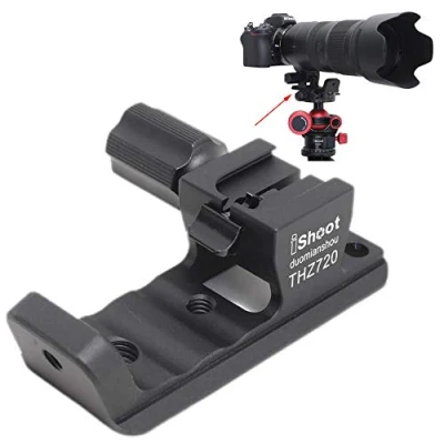 Abbildung von iShoot Stativschelle Fuß Stativring Stand Objektiv Montage Stativ Base Halterungsring Halterung Arca Fit Kompatibel mit Nikon Nikkor Z 70 200mm F2.8 VR S, 100 400mm F4.5 5.6 S