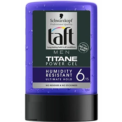 Abbildung von Schwarzkopf Taft Titane Power Haar Styling Gel 6er Pack (6 x 300ml)