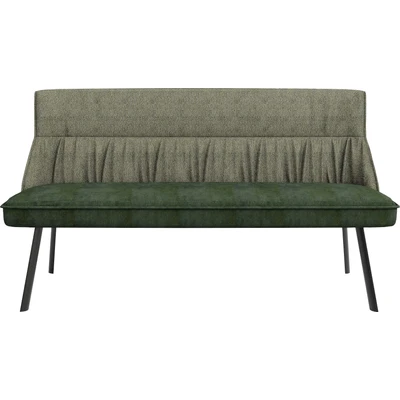 Abbildung von byLIVING Polsterbank &quot;California&quot;, (1 St.), 180 cm Bank, Webstoff und Vintage Samt mit gemütlicher Nosaqfederung