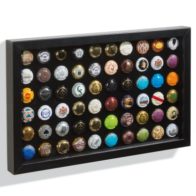 Abbildung von Leuchtturm, Präsentationsdisplay, Finestra geeignet für Champagnerkapseln (60 Stk.) Schwarz mit Schwarzem Innenausstattung Abm: 403x255x34 mm. pro