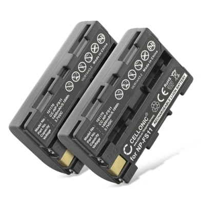 Abbildung von CELLONIC 2X NP FS11 Akku kompatibel mit Sony Cyber Shot DSC F505V, FS11, CCD CR1 DCR PC1, PC3, F55 3.6V 3.7V 1400mAh