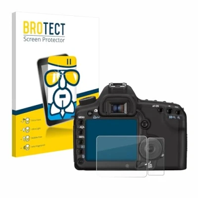 Abbildung von BROTECT Schutzglas für Canon EOS 5D Mark II Schutzfolie Panzer Folie Glas [Extrem Kratzfest 9H, Anti Fingerprint, Ultra Transparent]
