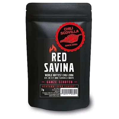 Abbildung von CHILI SCOVILLA Red Savina Schoten im SealPack, 7g