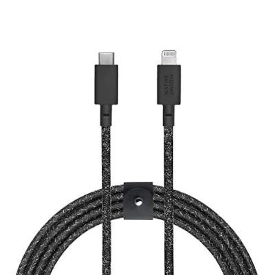 Abbildung von Native Union Belt Cable USB C auf Lightning 10ft Ultrastarkes, Verstärktes Kabel [MFi Zertifiziert] kompatibel mit iPhone 14, 14 Plus, Pro, Pro Max, 13 (Cosmos)