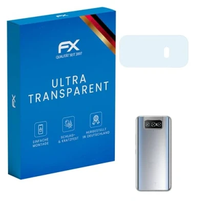 Abbildung von atFoliX Schutzfolie kompatibel mit Asus ZenFone 8 Flip Lens Folie, ultraklare FX Displayschutzfolie (3X)