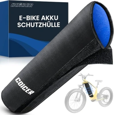 Abbildung von COICER E bike Akku Schutzhülle Auto Transport, Ebike Schutz für mehr Reichweite, universale Passform, Fahrrad Abdeckung integrierte Akkus