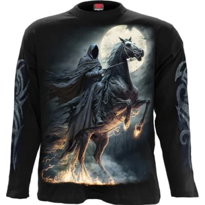 Abbildung von Spiral Shadow Rider Männer Langarmshirt schwarz L