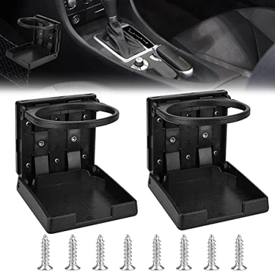 Abbildung von ANTHYTA 2 Stück Getränkehalter Klappbar 7,5 cm Dosenhalter Auto Cup Holder Car Einstellbar Boot Flaschenhalter Kunststoff Becherhalter Trinkhalter für KFZ Wand