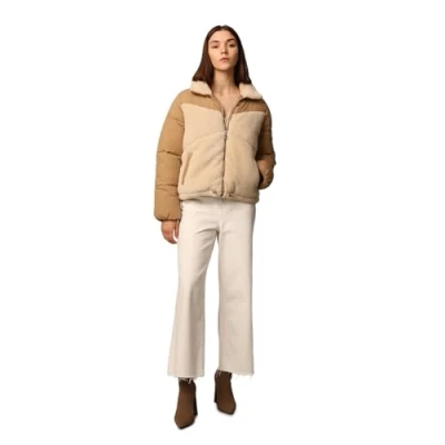 Abbildung von ONLY Damen Onlsiena Teddy Mix Puffer Cc OTW Jacke, Beige, XS