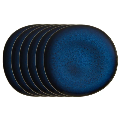 Abbildung von like Villeroy &amp; Boch Lave bleu Frühstücksteller 23,5 cm Set6