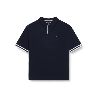 Abbildung von Tommy Hilfiger Monotype CUFF Poloshirt, Herren, Größe: XXL, Desert sky