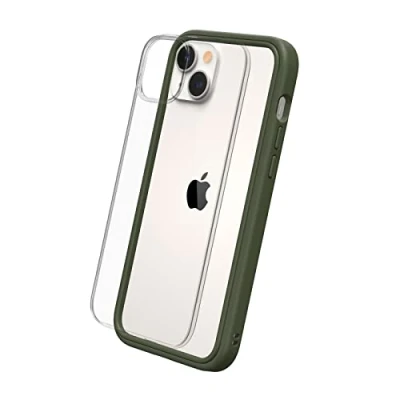 Abbildung von RhinoShield Modulares Case kompatibel mit [iPhone 14 Plus] Mod NX Anpassbare &amp; stoßdämpfende Schutzhülle im schlanken Design 3.5 Meter Fallschutz Camo Grün