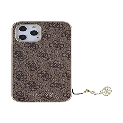 Abbildung von Guess 4G Charms Case iPhone 12 / Pro braun GUHCP12MGF4GBR