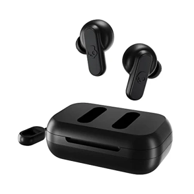 Abbildung von Skullcandy Dime 2 In Ear Wireless Kopfhörer, 12 Std. Akkulaufzeit, Mikro, kompatibel mit iPhone, Android und Bluetooth Geräten Schwarz