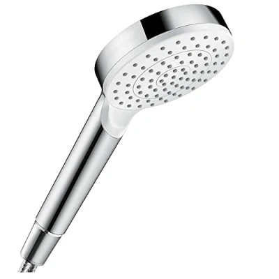 Abbildung von hansgrohe Handbrause &quot;Crometta&quot;, 10cm, 1 Strahlart Green 6 l/min Weiß/chrom