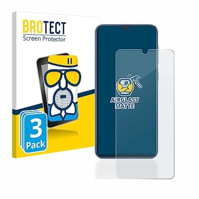 Abbildung von BROTECT Entspiegelungs Schutzglas für Samsung Galaxy A40 (3 Stück) Schutz Folie Panzerfolie Glas Matt [Extrem Kratzfest 9H, Anti Reflex]