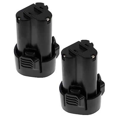 Abbildung von EXTENSILO 2X Akku Ersatz für Makita BL1013, BL1014 Elektrowerkzeug (2500 mAh, Li Ion, 10,8 V)