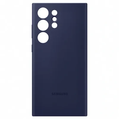 Abbildung von Samsung Galaxy S23 Ultra Hülle Silikon Soft Case/Backcover Handyhülle Blau