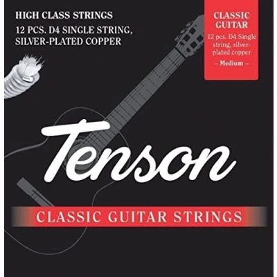 Abbildung von GEWA 12er VORRATSPACK Konzert Gitarre Saiten, 12x D Einzelseite, normal Tension
