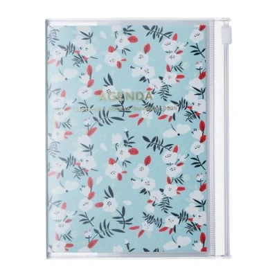 Abbildung von MARK&#039;S 2024/2025 Taschenkalender A6 vertikal, Flower Pattern // Turquoise: Von September 2024 bis Dezember 2025