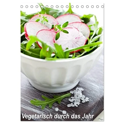 Abbildung von Vegetarisch durch das Jahr/Planer (Tischkalender 2025 DIN A5 hoch), CALVENDO Monatskalender