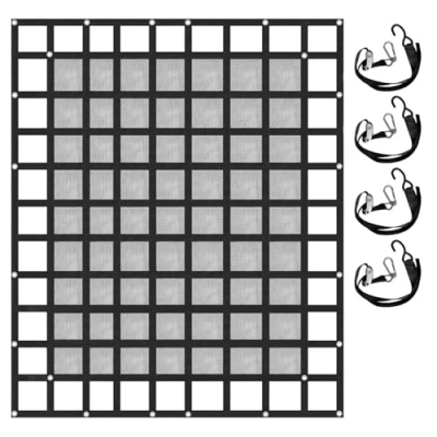 Abbildung von VEVOR Gepäcknetz Kofferraumnetz Transportnetz Ladungssicherungsnetz 244x205cm