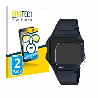 Abbildung von BROTECT (2 Stück Schutzfolie für Casio Unisex F 91W Displayschutz Folie Ultra Klar