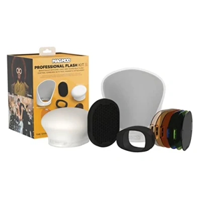 Abbildung von MagMod Professionelles Blitz Kit 2 Fotografie Beleuchtung Diffusor Set Magnetische Lichtdiffusor Aufsätze Leichte Modifikatoren Hervorragende Lichtsteuerung