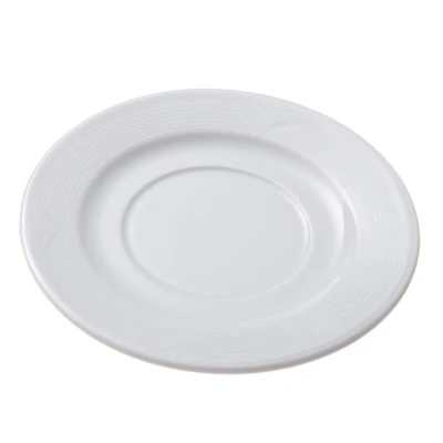 Abbildung von Hendi Unterteller Set Saturn für Suppenschale 19 x 2 cm 12 Stk. Porzellan weiß spülmaschinengeeignet mikrowellengeeignet