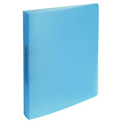 Abbildung von Exacompta 54377E Ringhefter Linicolor DIN A4 aus mittelfestem transluzentem Kunststoff 2 O Ring Mechanik Rücken 40mm 1 Stück Zufallsfarbe ideal für Schule und Büro Ringbuch Ringordner Ringbuchordner