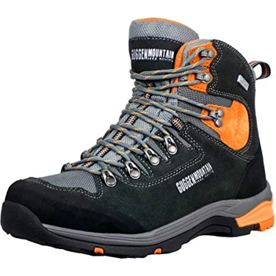 Abbildung von GUGGEN Mountain Herren Wanderstiefel Wanderschuh PM026 Herrenwanderschuh Wasserabweisend Verstärkte Schuhspitze Bergschuhe Leder