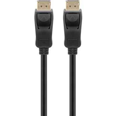 Abbildung von goobay 65808 DisplayPort Kabel 1.4, 8K @ 60Hz UHD / 1 Meter/Stecker auf Stecker/VESA Zertifizierung, High Speed 32,4 Gbit/s/Übertragung von Audio und Videosignalen