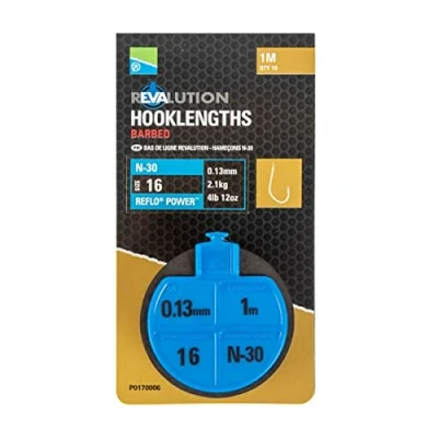 Abbildung von Preston Revalution Hooklengths N 30 Weißfisch Vorfächer (100cm) 16 Friedfisch