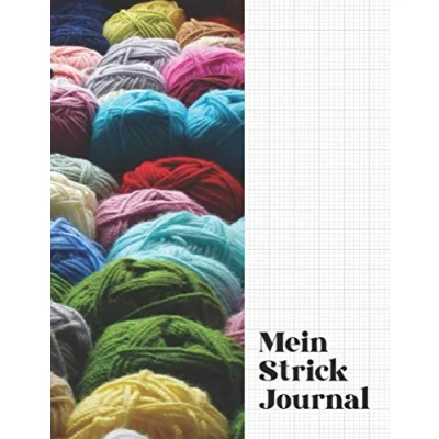 Abbildung von Mein Strick Journal Strickmusterpapier: Strickpapier für deine Muster und Anleitungen. Strickmuster Notizbuch.
