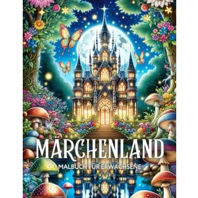 Abbildung von Märchenland Malbuch für Erwachsene: Fantasy Ausmalbuch mit Feenhaften Feen, Magischen Heimen und Mythischen Feenschlössern Senioren Jugendliche