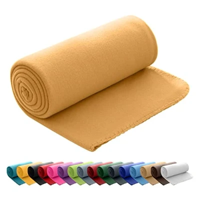 Abbildung von Wohndecke Polar Fleece ca. 130x160, wometo, OEKO TEX®, Fleecedecke mit Kettel Einfassung &amp; Anti Pilling