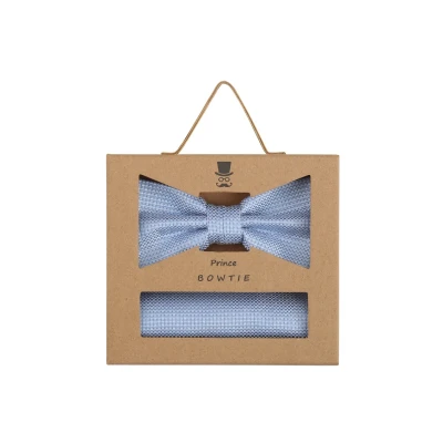 Abbildung von Prince Bow Tie Schleife + TUCH IM Microdesign Fliege, Herren, Größe: One Size, Blau