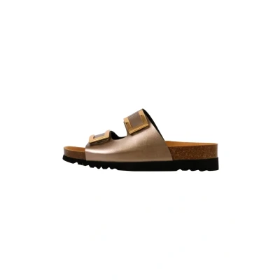 Abbildung von Scholl Enfiler Monterey Straps Pantolette flach, Damen, Größe: 36, Taupe Schuhe