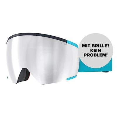 Abbildung von ATOMIC REDSTER HD Skibrille Teal Blue Skibrillen mit kontrastreichen Farben Hochwertig verspiegelte Snowboardbrille Brille Live Fit Rahmen für Brillenträger