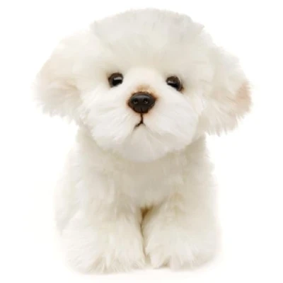 Abbildung von Uni Toys Kuscheltier Malteser 18 cm (Höhe) Plüsch Hund Plüschtier, zu 100 % recyceltes Füllmaterial